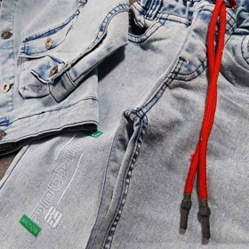 ست کت و شلوار جین پسرانه