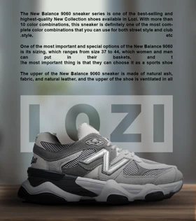 کفش کتانی مردانه و زنانه خاکستری NEW BALANCE 9060