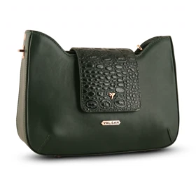 کیف دوشی و دستی زنانه چرم یلسان مدل راشا کد104-GAN