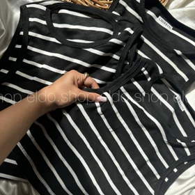 کراپ تاپ راه راه 🖤🤍