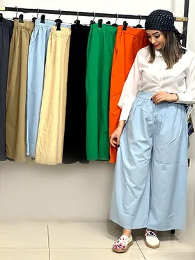 شلوار بگ الیاف طبیعی