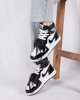 کتانی زنونه جردن ساق‌دار پاندا ورنی NIKE