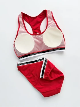 ست نیم‌تنه کاپ‌دار و شورت اسلیپ نخ پنبه کلوین کلاین Calvin Klein