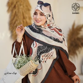 روسری نخ پنبه وال