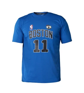 تیشرت نخ پنبه یقه گرد Boston مردانه طرح دار
