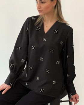 شومیز سنگ‌دوزی