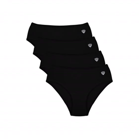 شورت زنانه ضدحساسیت مودال تاپیک بسته 4 عددی مشکی مدل پانیذ