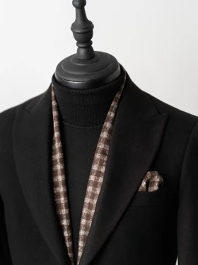 شالگردن چهارخانه قهوه ای کارلوتی کد s243