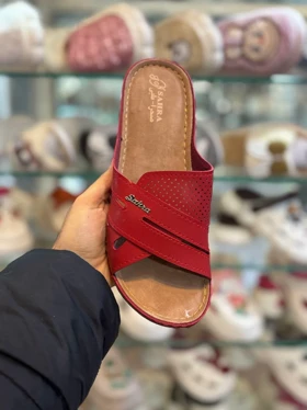 صندل طبی زنانه صحرا مدل قرمز