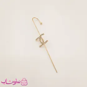 گوشواره زنانه کراس طرح شنل chanel