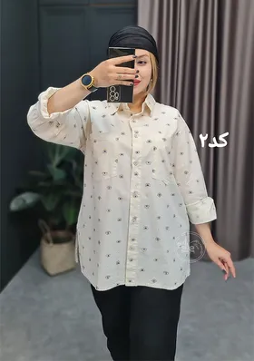 مانتو لینن طرح چشم
