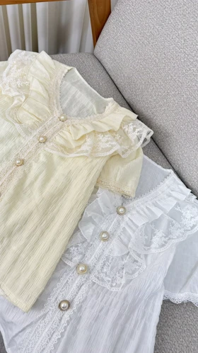 شومیز گیپور عروسکی