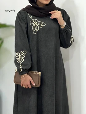 پیراهن مانتویی گلدوزی یامین 2