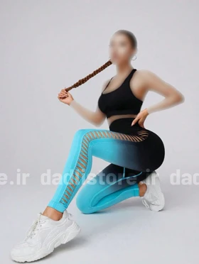 لگ ورزشی سیملس کبریتی پشت چروک آمبره زاپ‌دار