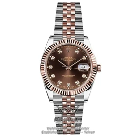 ساعت رولکس دیت جاست صفحه قهوه‌ای Rolex datejust Sh2C