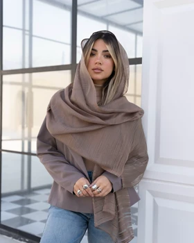 شال ابریشم لمه دار