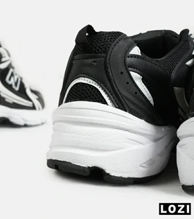 کفش کتانی مردانه و زنانه مشکی سفید NEW BALANCE 530