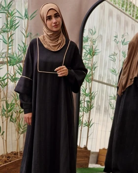 عبا حانیه کد 2 (مشکی و شیری)