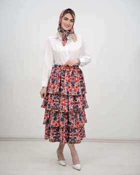 ست اسکارف دار گل‌دار