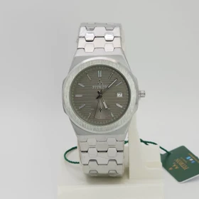 ساعت مچی مردانه فیترون Fitron 6040M با موتور کوارتز ژاپن و تاریخ دار (نقره ای)