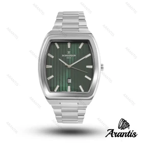 ساعت رومانسون مردانه مکس مردانه سیلور سبز m-10061