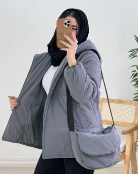 کاپشن کیف دار راهین(74)کد:4492