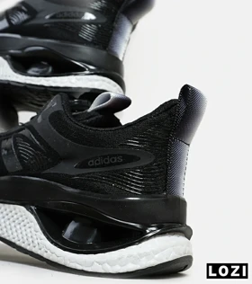 کفش کتانی مردانه مشکی سفید Adidas running shoes disk