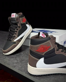 کتانی جردن تراویس ساق‌دار موکا