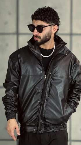 کاپشن چرم خلبانی