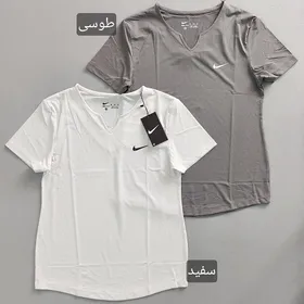 تیشرت سوزنی یقه هفت زنانه 38 40
