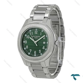 ساعت پتک فیلیپ مردانه آکوانات استیل صفحه سبز Patek-7348-G