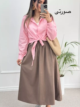 شومیز گره‌ای لینن آینور