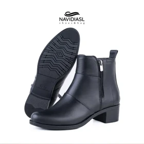 نیم بوت زنانه چرم کد 4028012