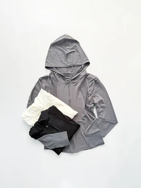 سویشرت ورزشی فلامنت فینگردار کلاهدار