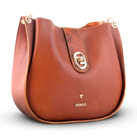 کیف دوشی زنانه چرم یلسان مدل لنا کد 101-MRV