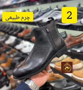 نیمبوت مردانه چرم طبیعی مدل Tinoo