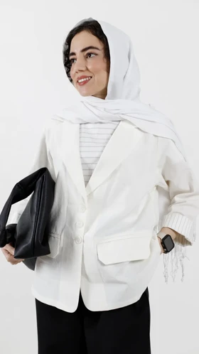 کت سه دکمه نیلا