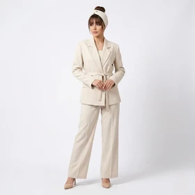 کت تک زنانه کمر بندی سانشاین رجحانی rojhani2026