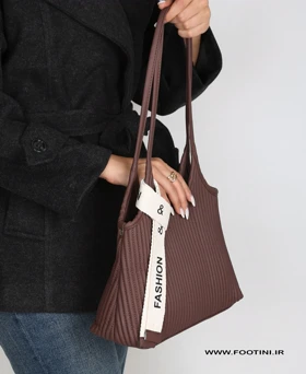 کیف زنانه دوشی دستی فانتزی 182 AM (قهوه ای)