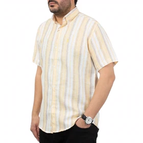 پیراهن آستین کوتاه کنفی مردانه تن کوک مدل 12111010