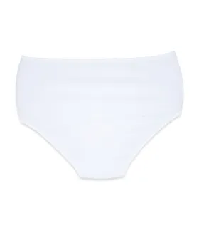 شورت زنانه اسلیپ نخی فاق بلند دانتل دار Neev نیو کد 413 سفید White