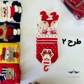 جوراب فانتزی طرح کریسمسی