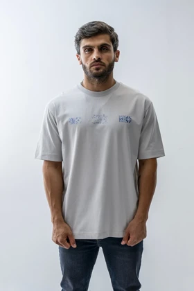 تیشرت آستین کوتاه چاپی مردانه