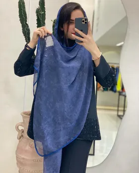 شال کبریتی لبه دوری ساتن