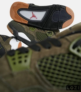 کتانی ساق‌دار زنانه و مردانه سبز Nike air jordan 4