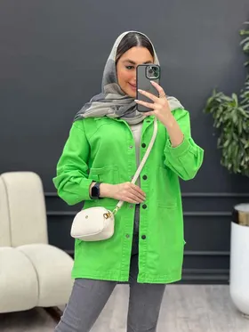 مانتو کتان بغل سه دکمه سوین