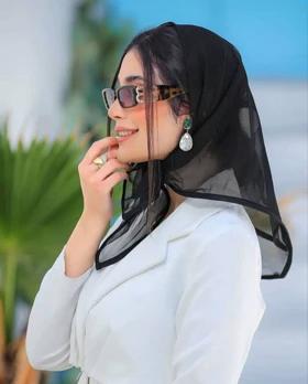 مینی اسکارف توری ساده