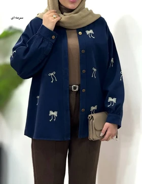 کت کتان گلدوزی لیزا