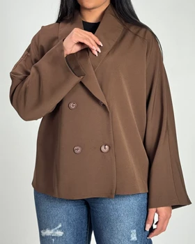 کت کیمونو کد 100178 (قهوه ای)