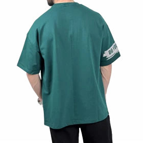 تیشرت آستین کوتاه مردانه سبز دونخ مدل KNOW